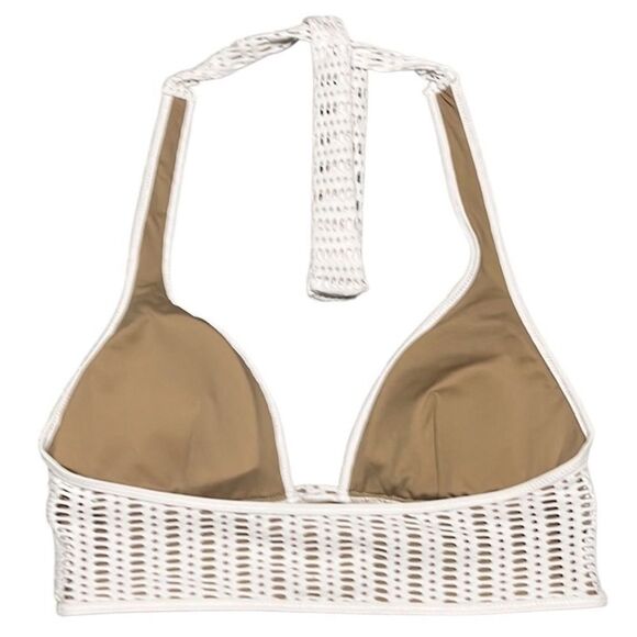 Bar III Crochet Longline Halter & Bikini Bottoms Set - Picture 5 of 11